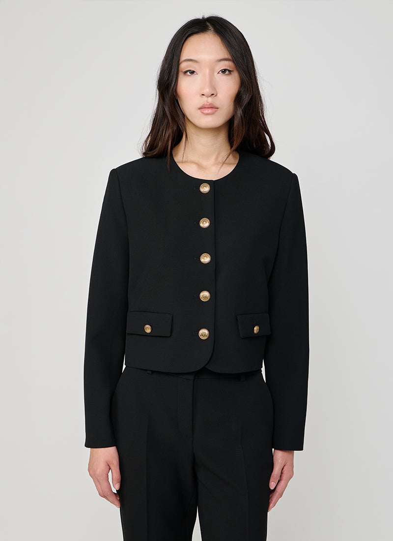  Catherine Crewneck Short Blazer by Seductive at Andrews 