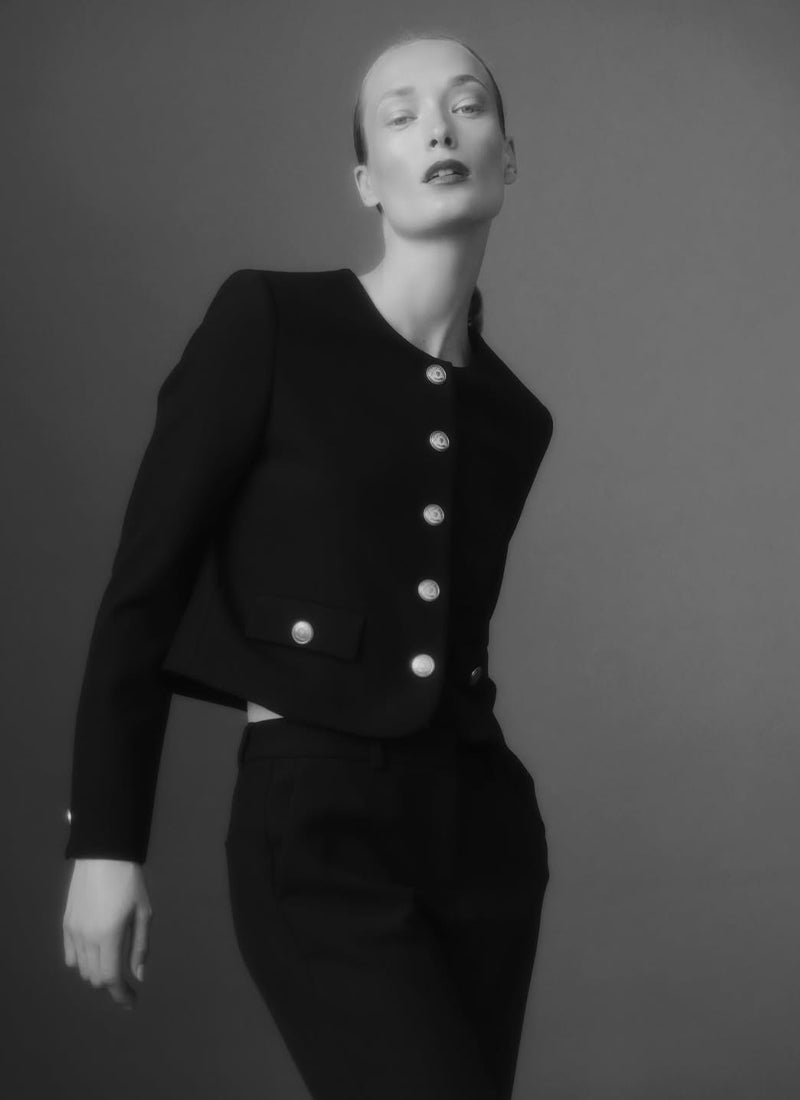 Catherine Crewneck Short Blazer