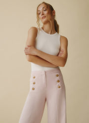 Bridget Sailor Button Denim Pant