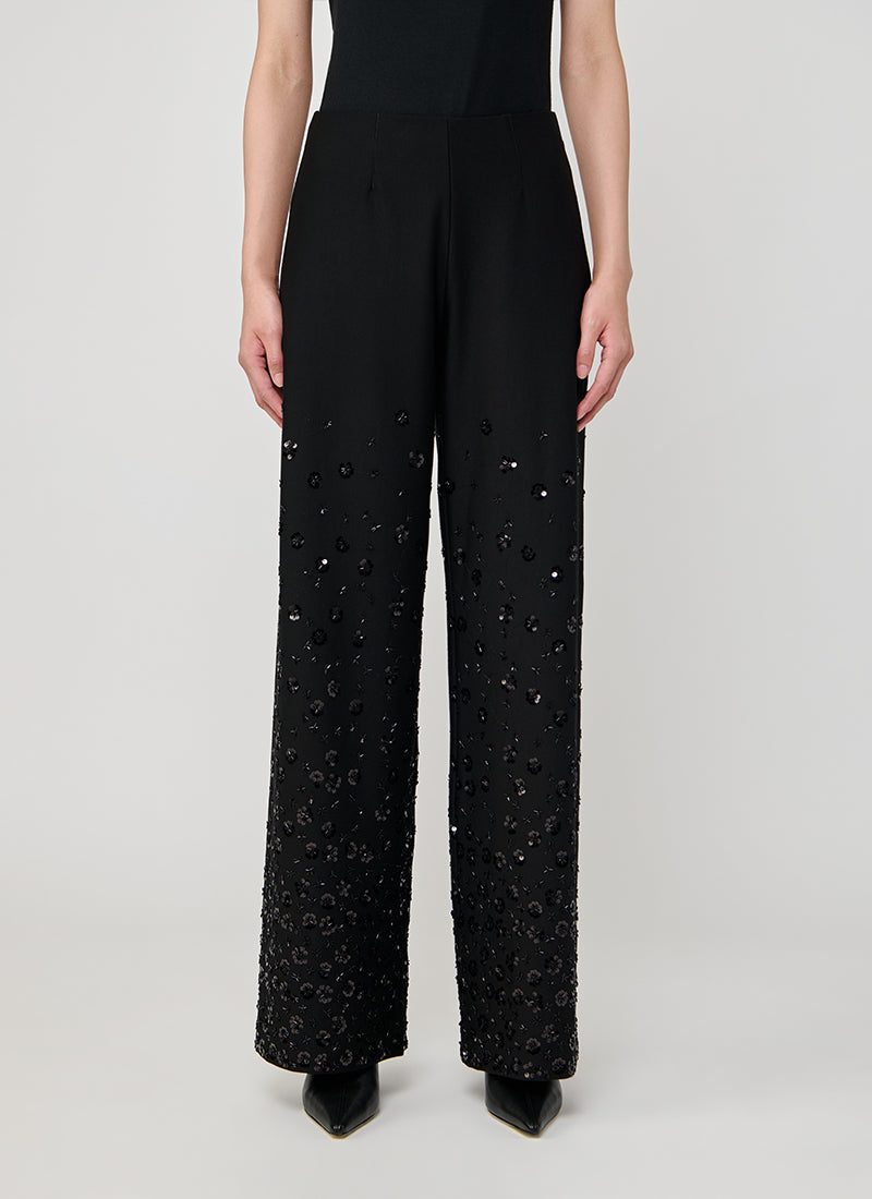 Kimberly Flower Pearl Embroidery Pant by Seductive at Andrews