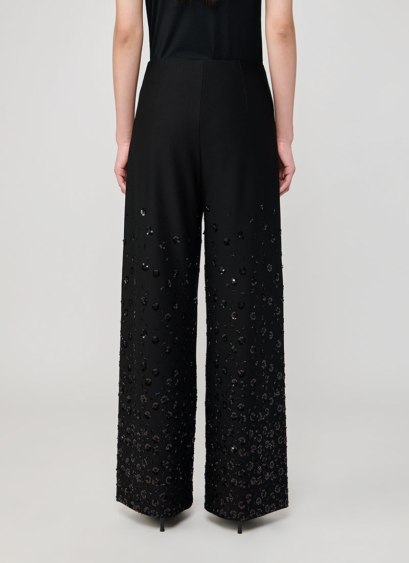 Kimberly Flower Pearl Embroidery Pant by Seductive at Andrews