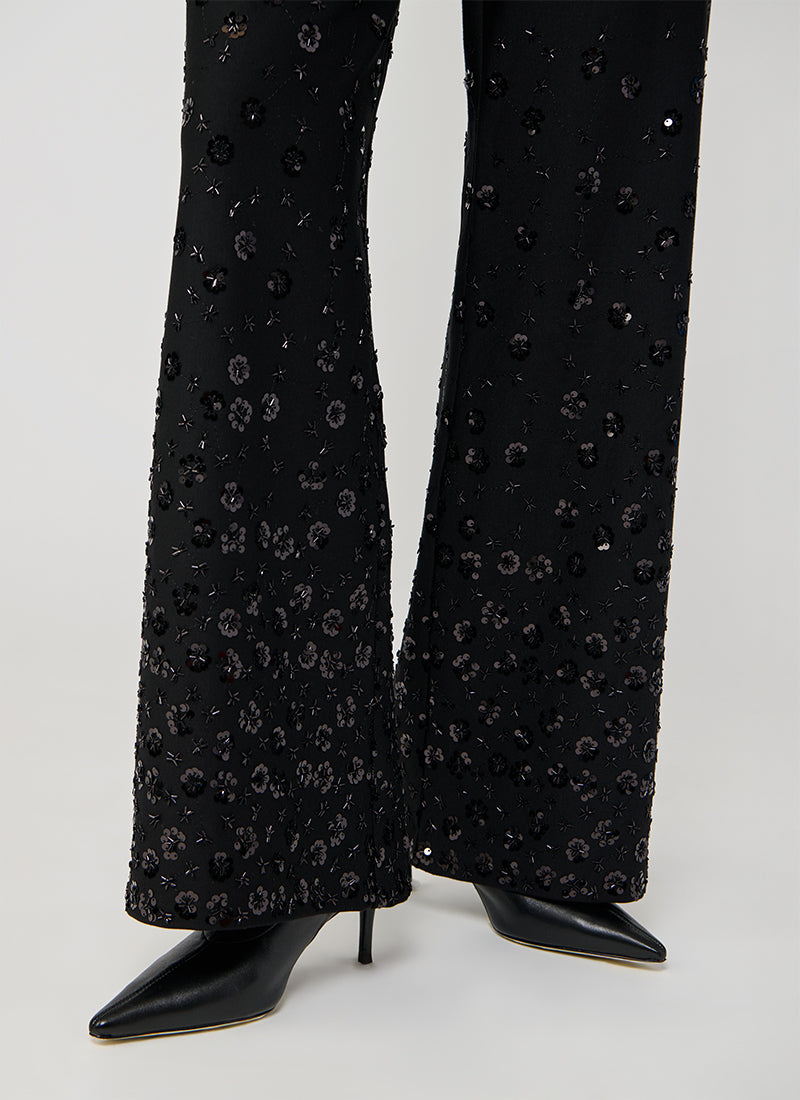 Kimberly Flower Pearl Embroidery Pant by Seductive at Andrews