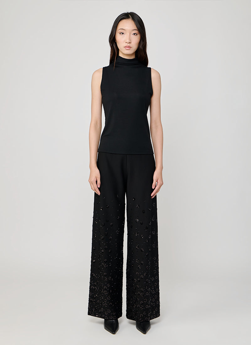 Kimberly Flower Pearl Embroidery Pant by Seductive at Andrews