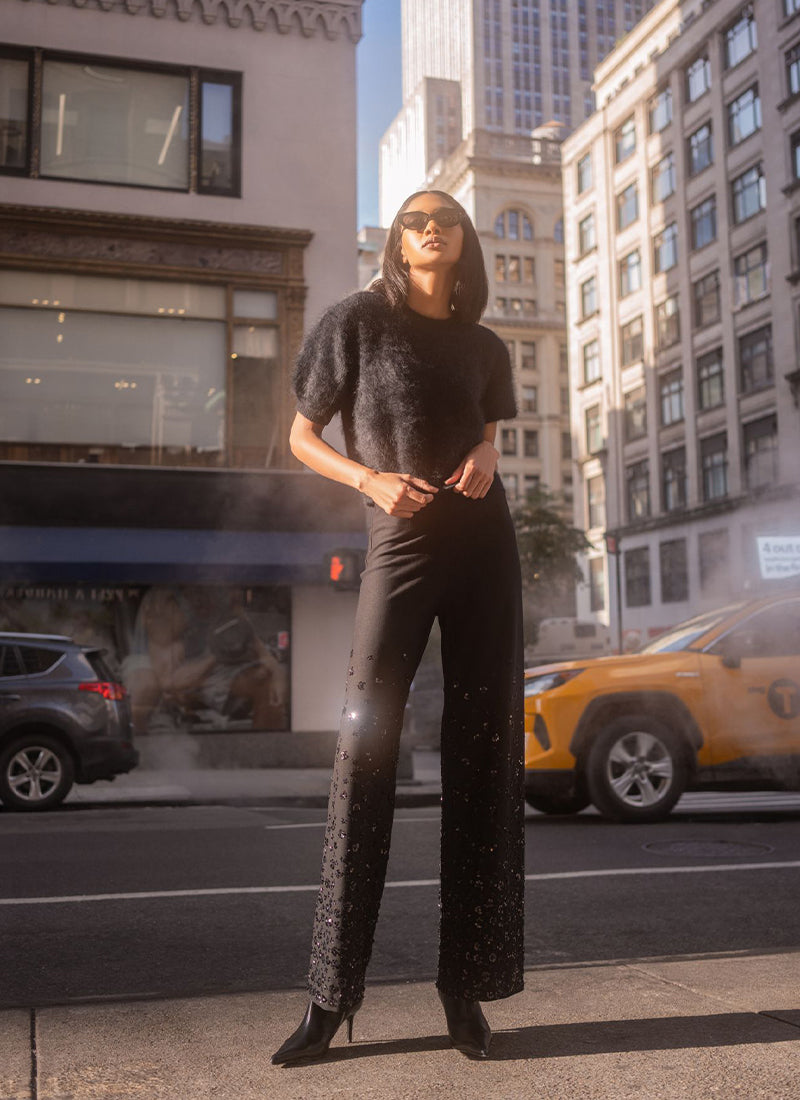 Kimberly Flower Peal Embroidery Pant by Seductive | Andrews