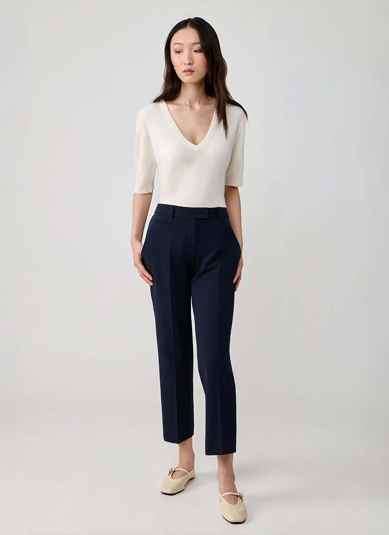 Seductive Mary Straight Leg Cool Wool Pant