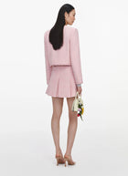 self-portrait Pink Boucle Jacket