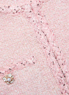 self-portrait Pink Boucle Jacket