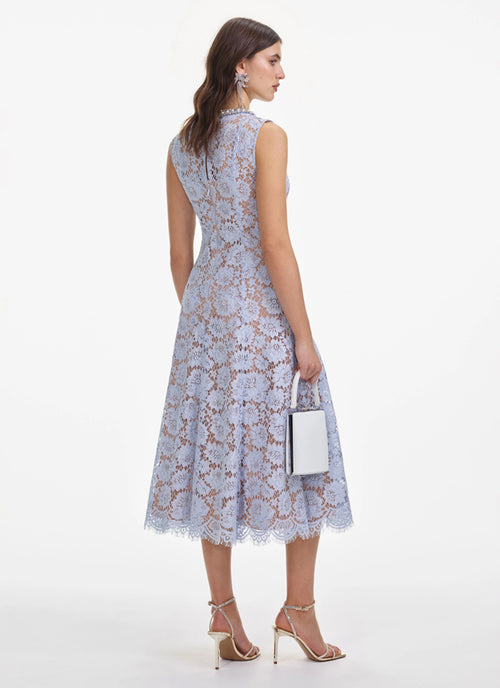 Fine Lace Pearl Midi Dress Self Portrait Andrews 
