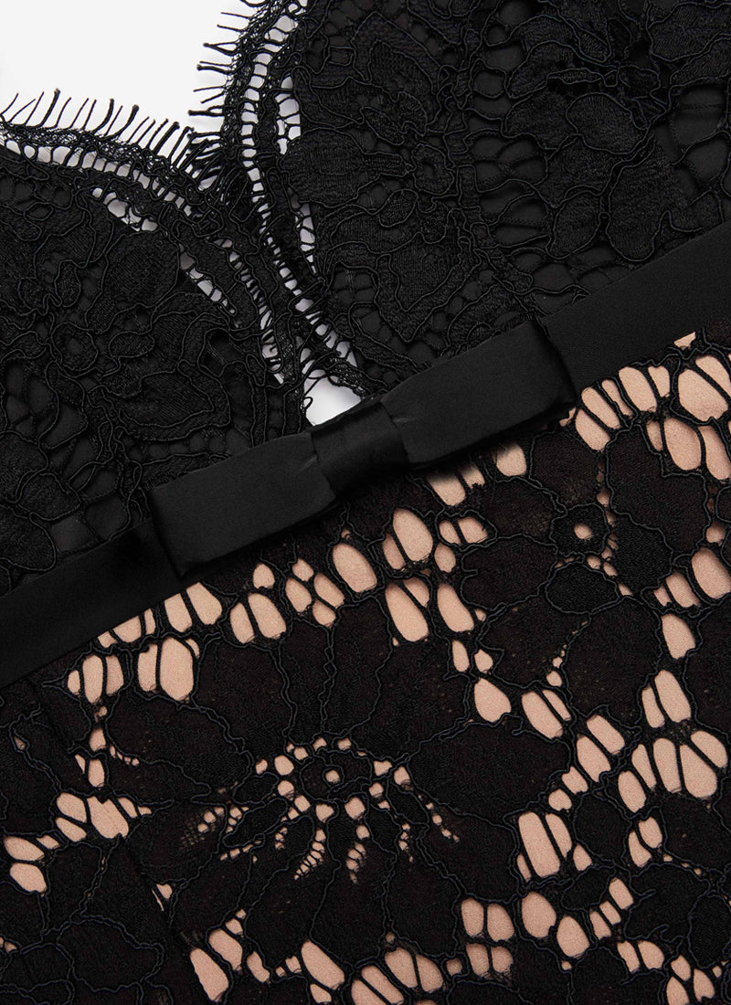 Self Portrait Floral Lace Maxi Dress