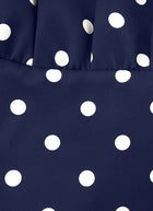 Self Portrait Polka Dot Satin Midi Dress
