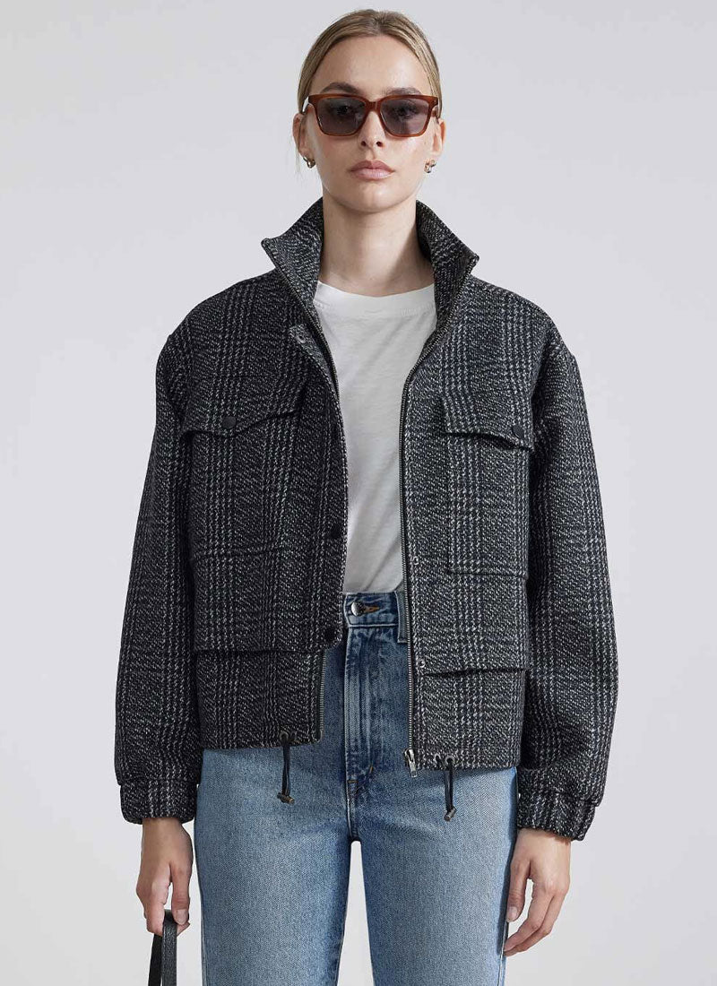 Apiece Apart Selva Cropped Bomber Jacket