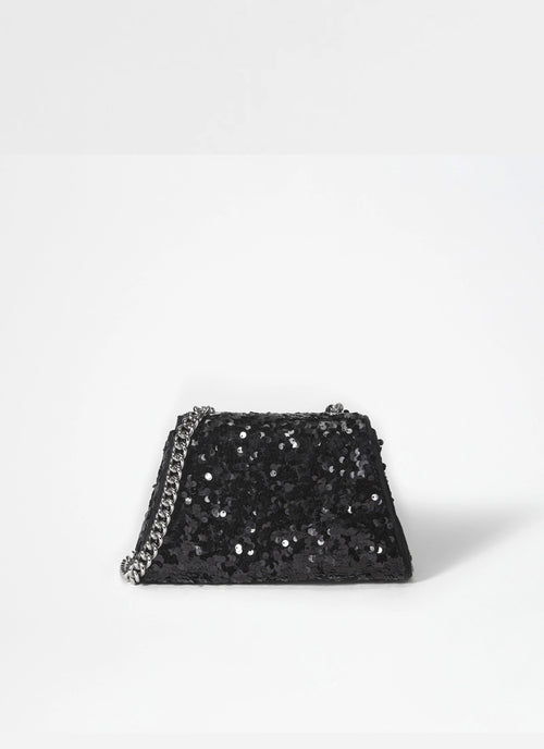 Self-Portrait Sequin Bow Mini Should Bag