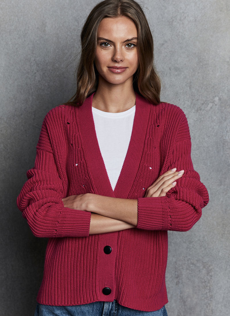 Autumn Cashmere Shaker Cotton Cardigan