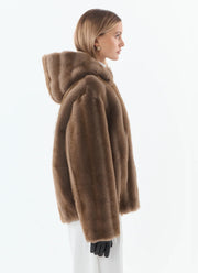 Faux Fur Hooded Jacket