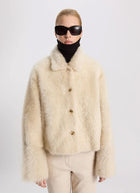 UTZON Shearling Short Collar Teddy Jacket