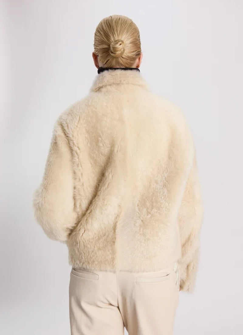 UTZON Shearling Short Collar Teddy Jacket