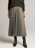 Sheer Pleated Pull On Skirt