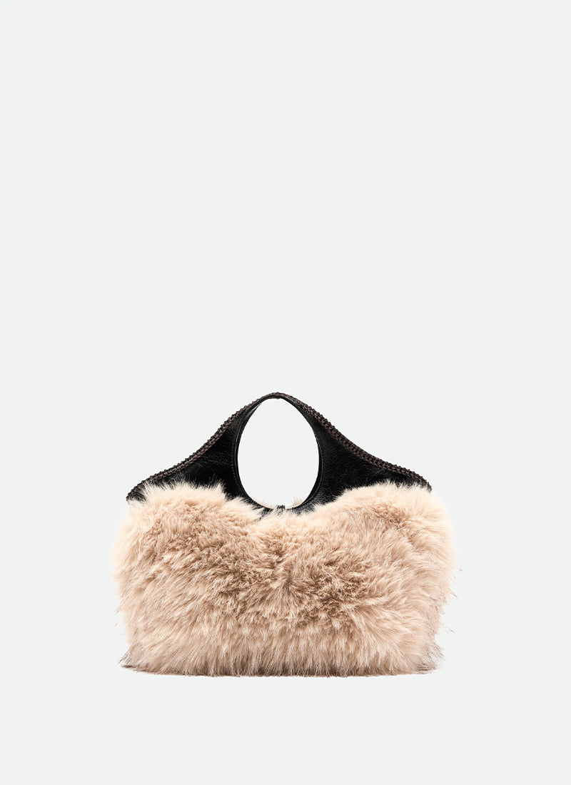 Sherling Top Handle Bag With Lion Keyring
