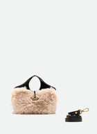 Sherling Top Handle Bag With Lion Keyring
