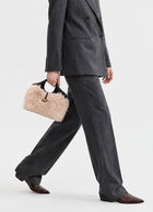 Sherling Top Handle Bag With Lion Keyring