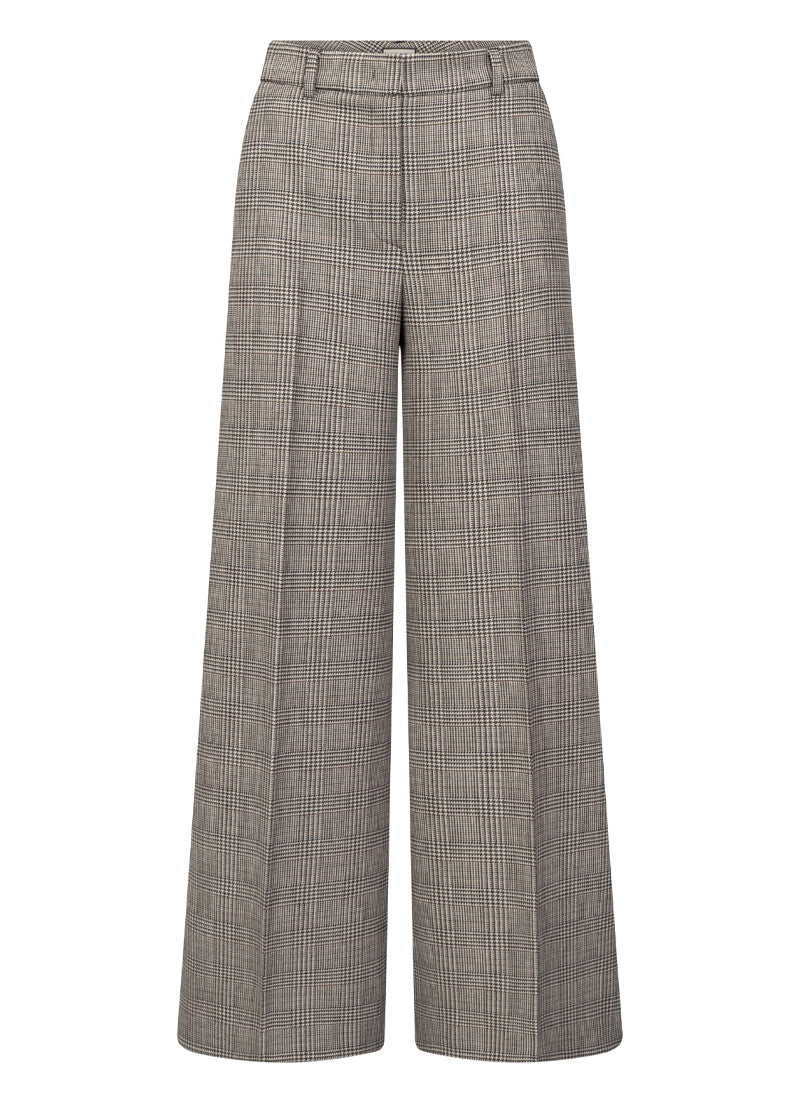 Shiloh Glencheck Wide Leg Trouser