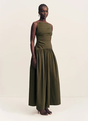 Shona Joy Campbell Square Neck Maxi Dress