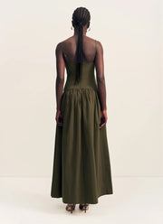 Shona Joy Campbell Square Neck Maxi Dress