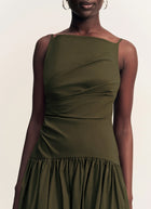 Shona Joy Campbell Square Neck Maxi Dress