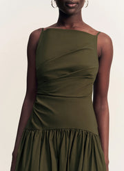 Shona Joy Campbell Square Neck Maxi Dress