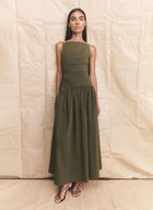 Shona Joy Campbell Square Neck Maxi Dress