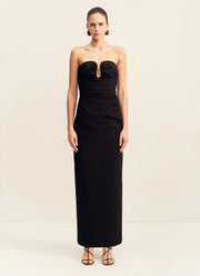 Shona Joy Campbell Strapless U Wire Maxi Dress