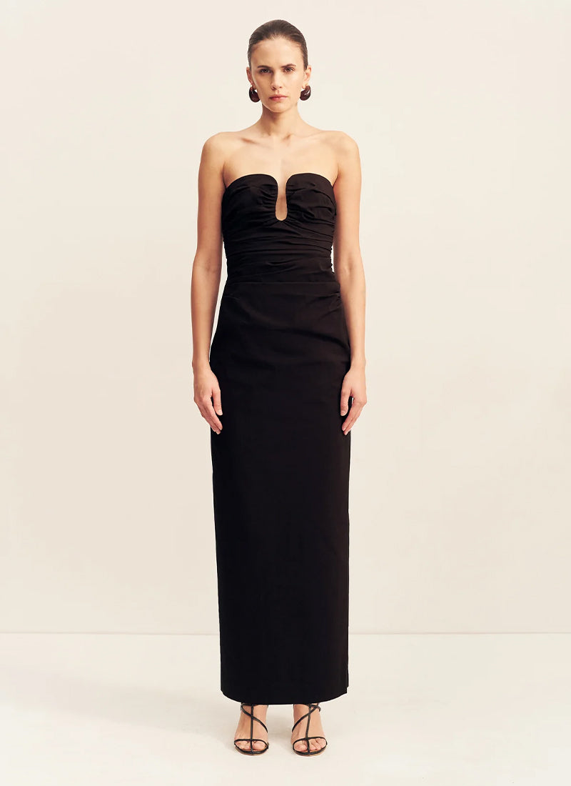 Shona Joy Campbell Strapless U Wire Maxi Dress