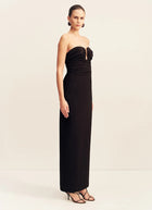 Shona Joy Campbell Strapless U Wire Maxi Dress