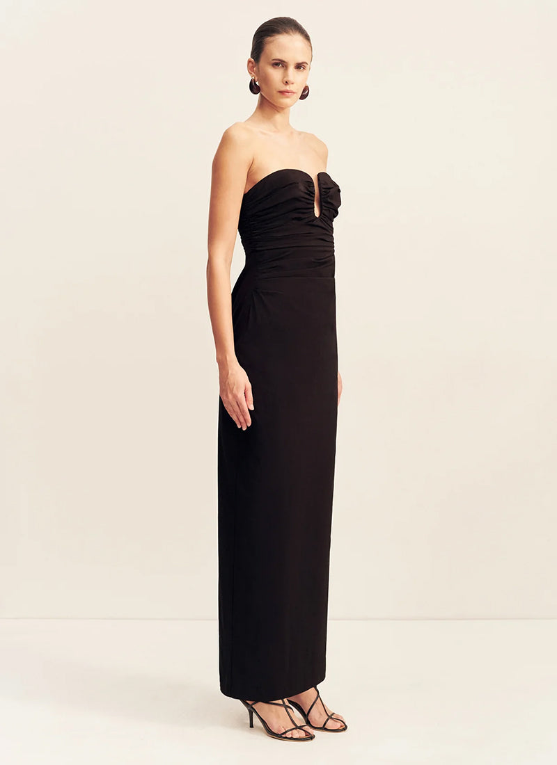 Shona Joy Campbell Strapless U Wire Maxi Dress