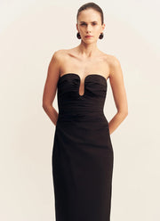 Shona Joy Campbell Strapless U Wire Maxi Dress