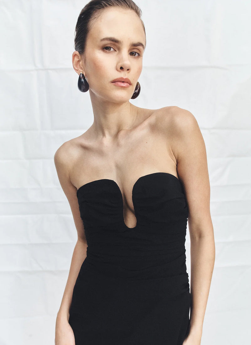 Shona Joy Campbell Strapless U Wire Maxi Dress