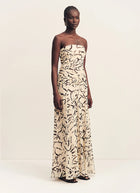 Rea Strapless Panelled Maxi Dress by Shona Joy