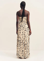 Rea Strapless Panelled Maxi Dress by Shona Joy