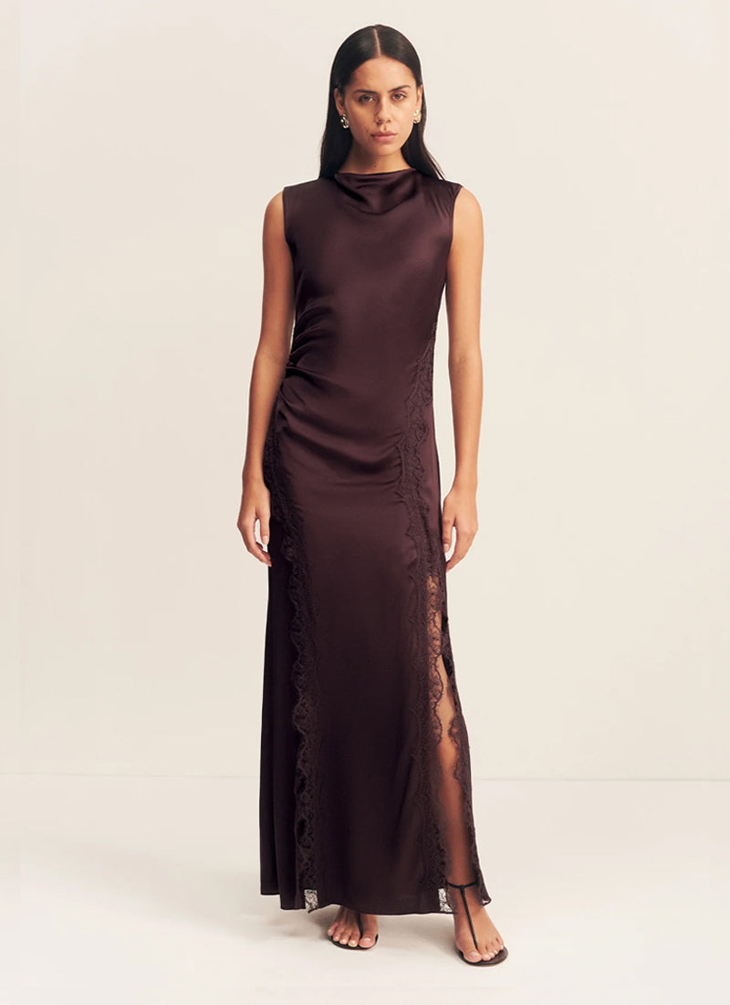 Allegra Lace Panelled Maxi Dress by SHONA JOY at Andrews