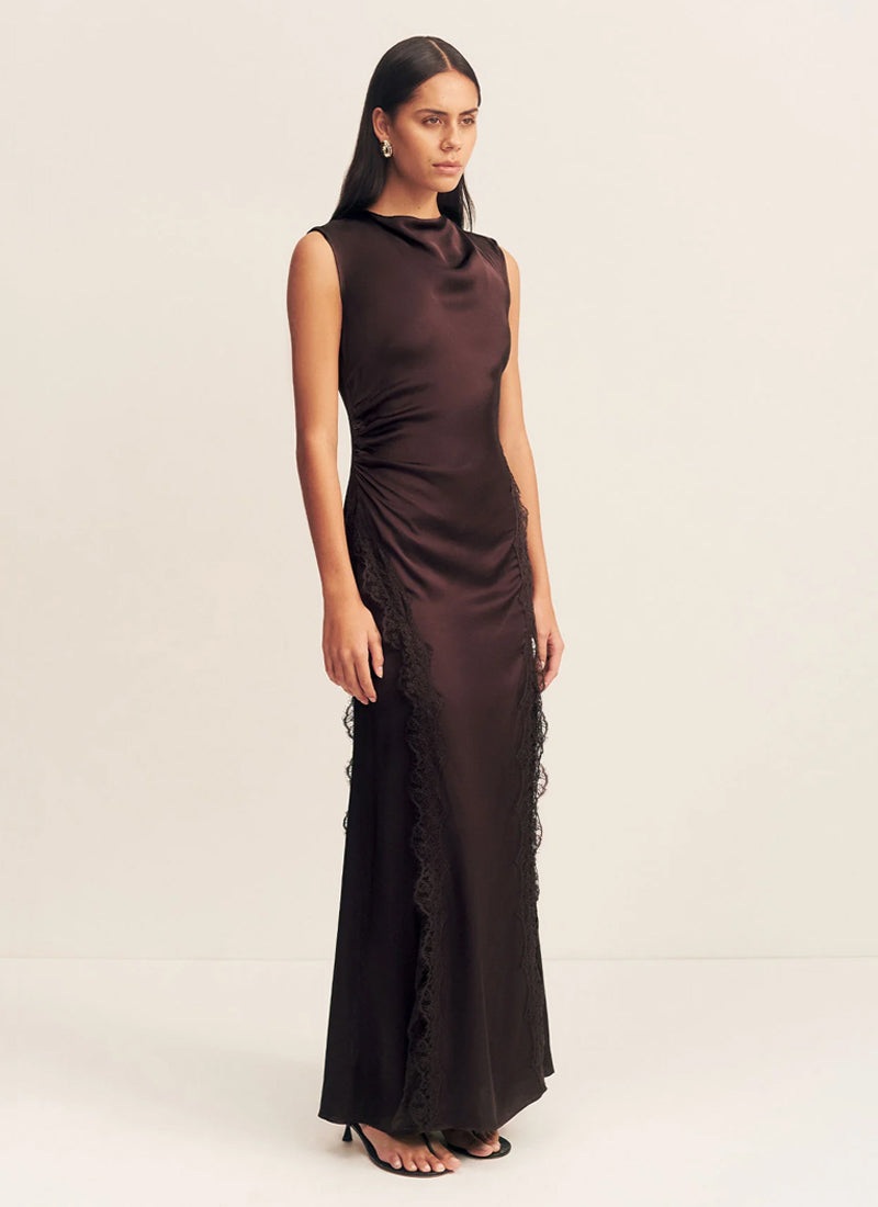 Allegra Lace Panelled Maxi Dress by SHONA JOY at Andrews