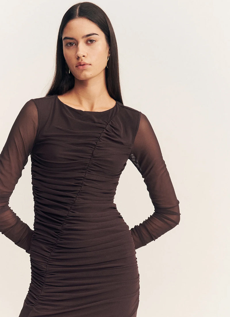 Mira Gathered Maxi Dress by SHONA JOY at Andrews
