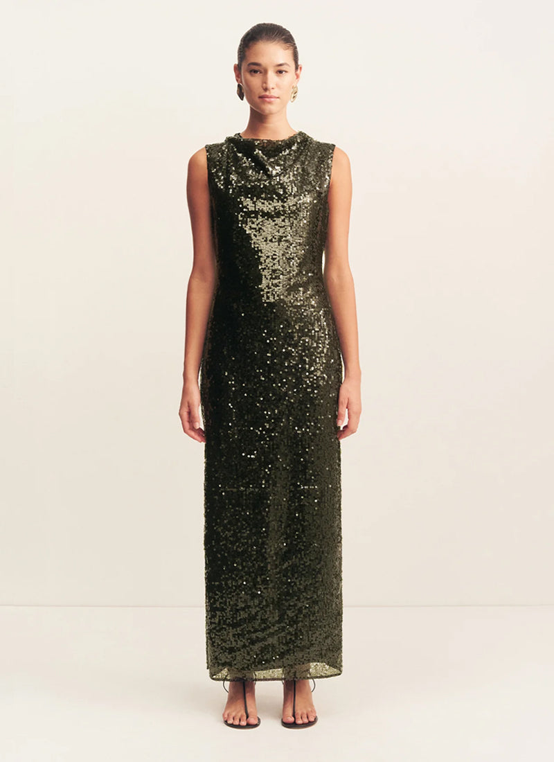 Olympia High Neck Sleeveless Dress by SHONA JOY at Andrews