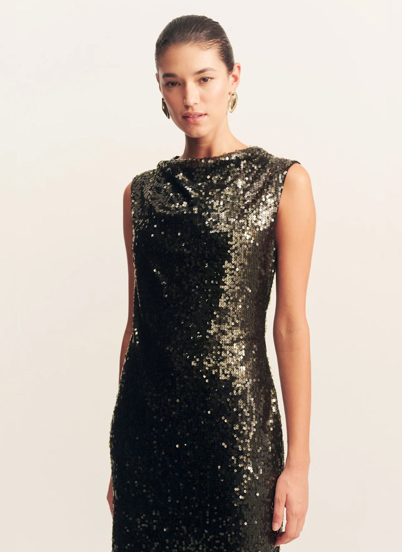 Olympia High Neck Sleeveless Dress by SHONA JOY at Andrews