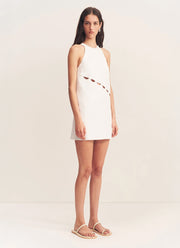 SHONA JOY Birdie Scallop Mini Dress