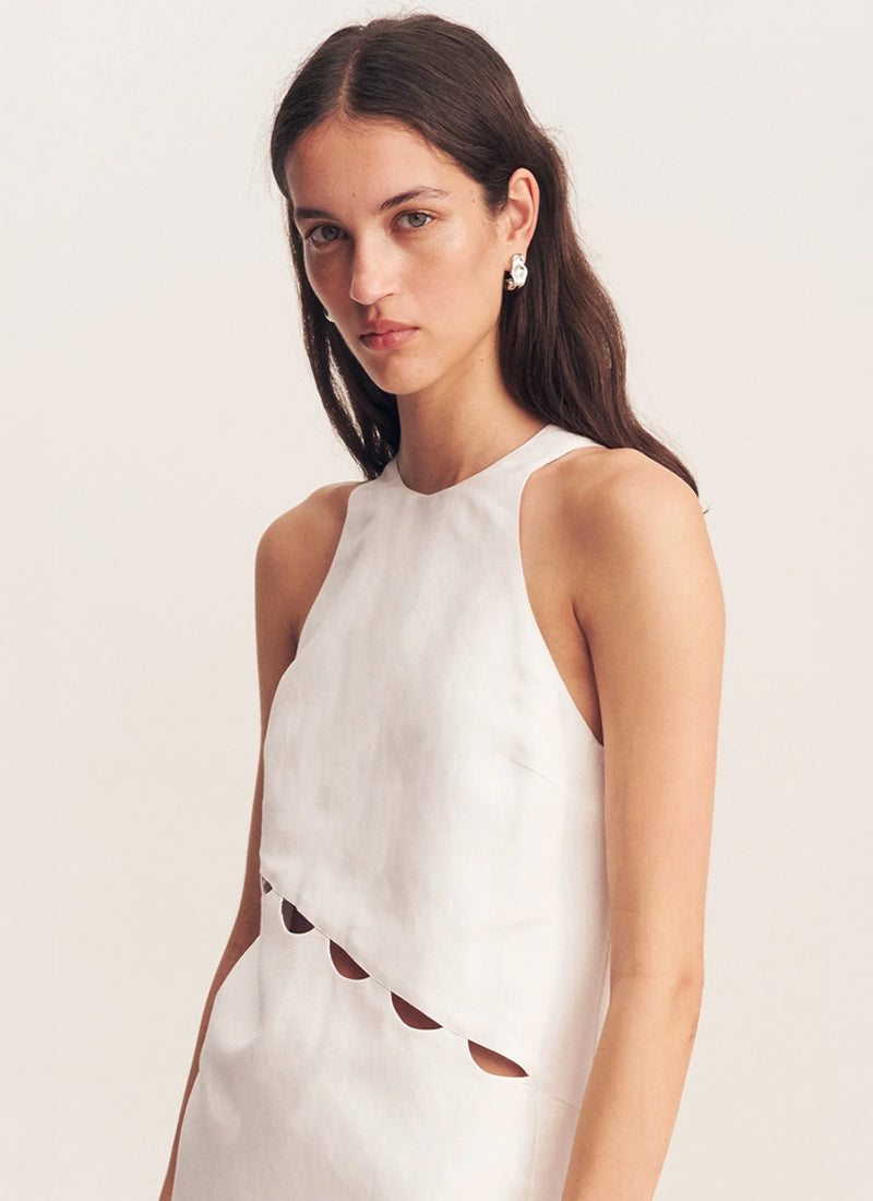 birdie halterneck mini dress Birdie Scallop Mini Dress by Shona Joy
