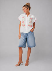  Short Sleeve Embroidered White by MAMOUCHKA PARIS at Andrews 