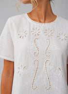 Short Sleeve Linen Blouse by MAMOUCHKA PARIS at Andrews
