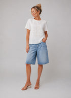 Short Sleeve Linen Blouse by MAMOUCHKA PARIS at Andrews