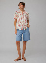 Short Sleeve Seersucker Blouse by MILOS at Andrews