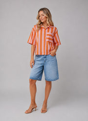Short Sleeve Striped Shirt by MAMOUCHKA PARIS at Andrews